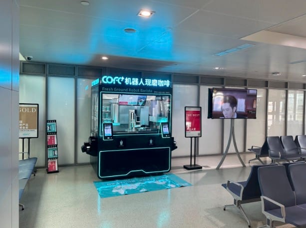 Roboter-Kaffeebereitung, Hochwertiger Roboter-Barista, Automatisierte Kaffee-Lösungen kaufen, Roboter-Barista Flughafen, Roboter-Kaffee Flughafen