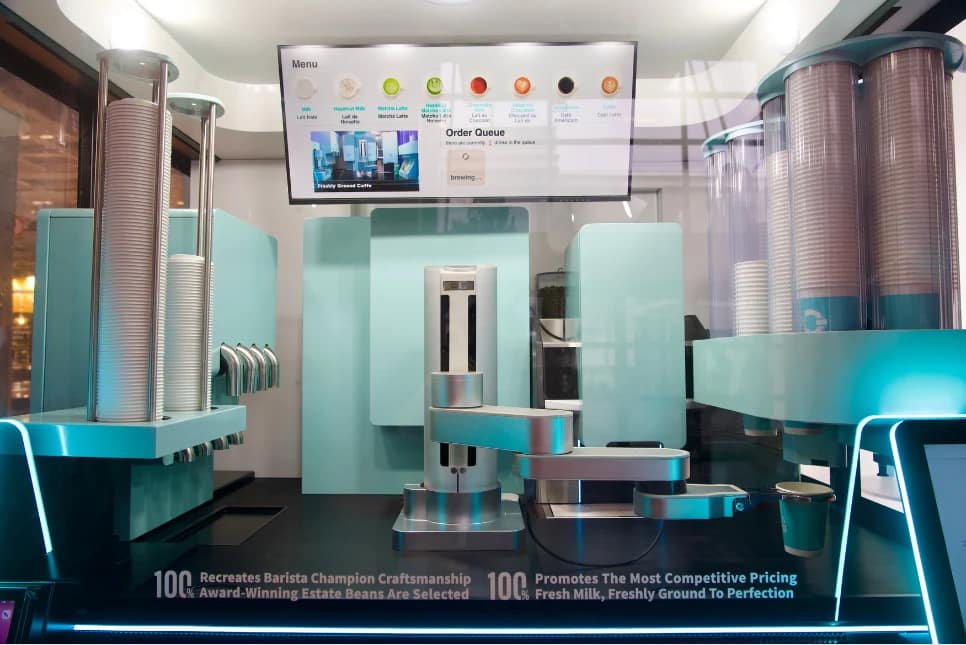 COFE+ Robot Interior & Menu Display