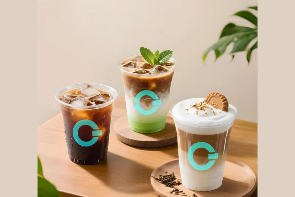 Меню тайского молочного чая COFEPLUS — напитки с ароматами