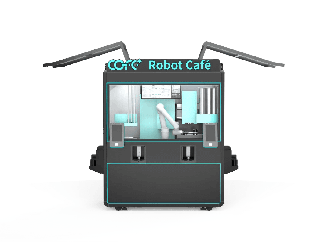 7th-Gen Indoor Robot Coffee Kiosk -front