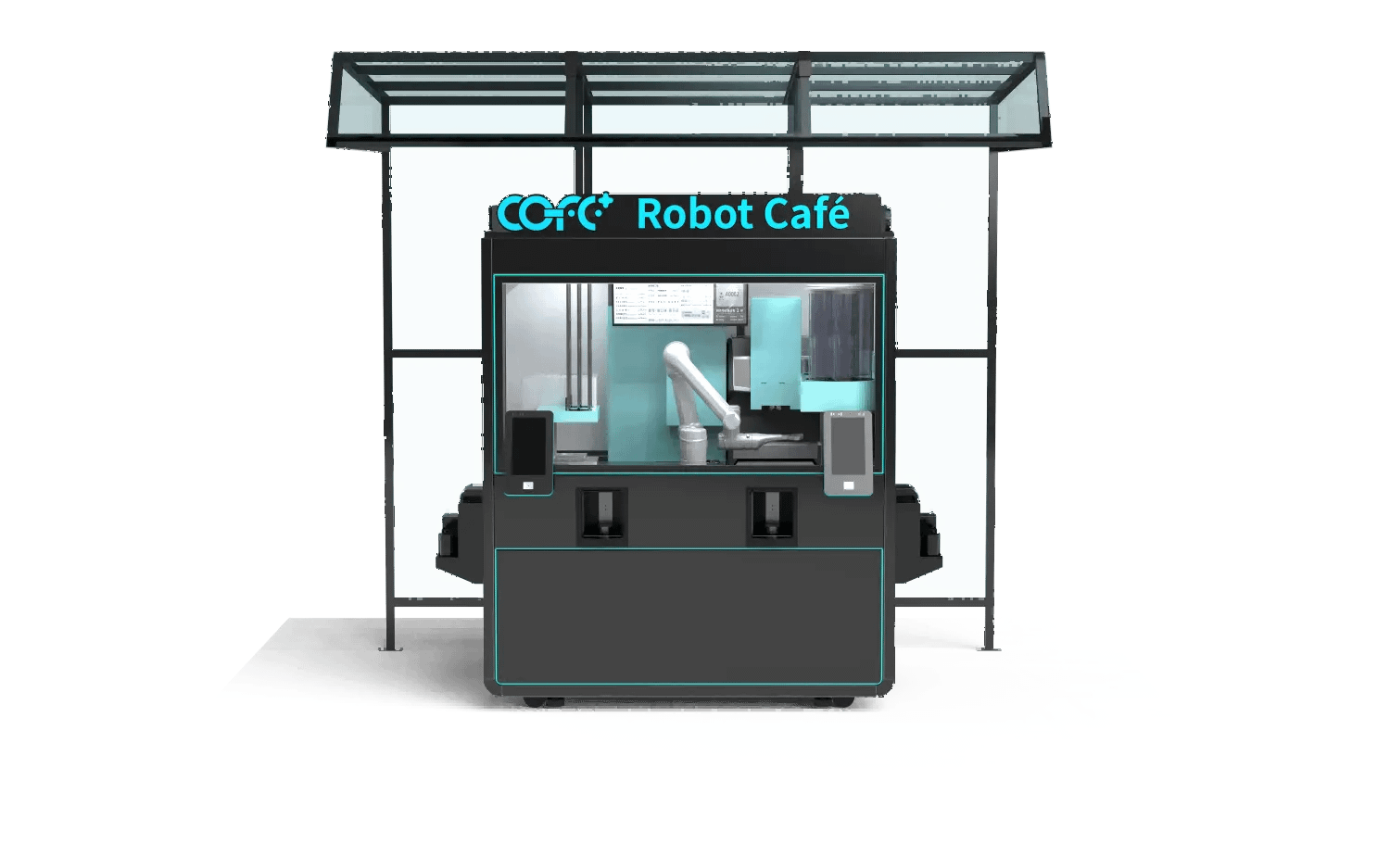 Outdoor Robot Coffee Kiosk-Front