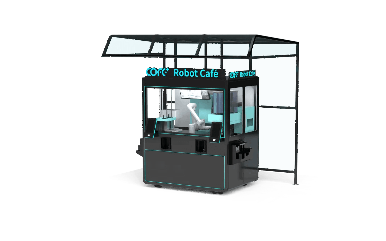 Outdoor Robot Coffee Kiosk-Right